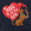 Scooby Doo! Valentine's Day Ruv is in the Air Women's Loose T Shirt, Navy - 2 of 4