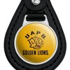 Arkansas at Pine Bluff Golden Lions Black Leather Keychain - 3 of 4