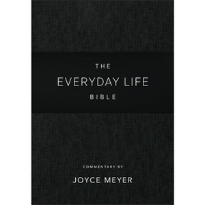 Everyday Life Bible: Black Leatherluxe(r) - by  Joyce Meyer (Leather Bound) - 1 of 1
