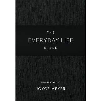Everyday Life Bible: Black Leatherluxe(r) - by  Joyce Meyer (Leather Bound)