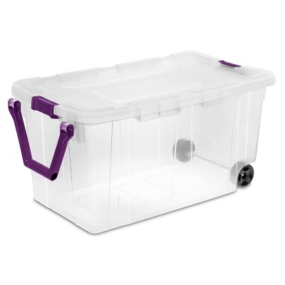 wheeled tote with handle