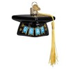 Old World Christmas 2.0 Inch Graduation Cap Commencement Gold Tassel Tree Ornaments - 2 of 3