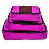 TravelWise Nylon Luggage Organization Packing Cubes, Pink, 3 Sizes - 2 of 3
