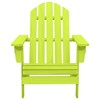 vidaXL Adirondack Chair Lounge Patio Lawn Chair for Garden Solid Wood Fir - Green - 2 of 4
