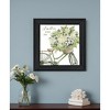 HomeRoots SCATTER YOUR JOY WITH FLOWERS Black Framed Print Wall Art - 2 of 4