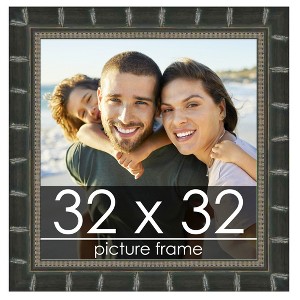 PosterPalooza | 32x32 Modern Bamboo Picture Frame, UV Acrylic, 5 Finishes - 1 of 4