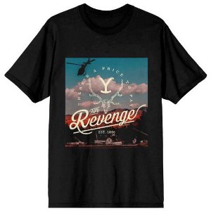 Yellowstone Revenge Photo Art Women's Black Graphic Tee - 1 of 1