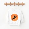 The Juniper Shop Watercolor Witch On Broom Toddler Graphic Sweatshirt - 2 of 3