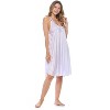 Casual Nights Women's Satin Lace Camisole Nightgown - 3 of 4