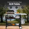 GasOne T-200S Stainless Steel Cart for Grill – BBQ Grill Cart with Wheels – Practical and Durable Portable Gas Grill Outdoor Table – Easy Assembly - 2 of 4