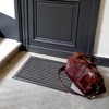 Evideco French Home Goods Durable Gray Striped Front Door Mat – 24"x16", Indoor/Outdoor, Non-Slip, Low Profile - 2 of 4