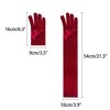 INSPIRE CHIC Women's Long Sleeve Velvet Opera Gloves - 2 of 4