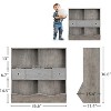 Kids Toy Storage Organizer with 3 Removable Drawers and 4 Open Cubbies, Multifunctional Bookshelf and Floor Cabinet for Nursery, Playroom and Bedroom - 2 of 4