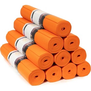 10-Pack Yoga Mats, 72x24 Inch Professional 5mm Thick Mats, Non-Slip Durable Bulk Set for Group Workouts - 1 of 4