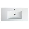 Dolonm 36 Inch Bathroom Ceramic Sink Basin, White - 2 of 4