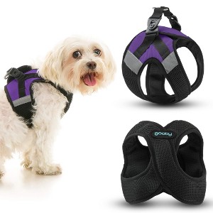 Gooby Soft Mesh X Step in Dog Harness Purple, Medium - 1 of 1
