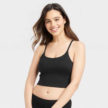 Lands' End Women's Seamless Cami With Built In Bra - X-large