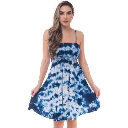 Strapless Tube Dress Summer Riviera Sun Strapless Tube Dress  Black Floral  Tie-Dye, Smocked Bust, Rayon, Sizes 2X Riviera Sun Sundress With Removable  Straps