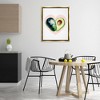 Stupell Industries Heart Shaped Avocado Black Framed Floater Canvas Wall Art - 2 of 4