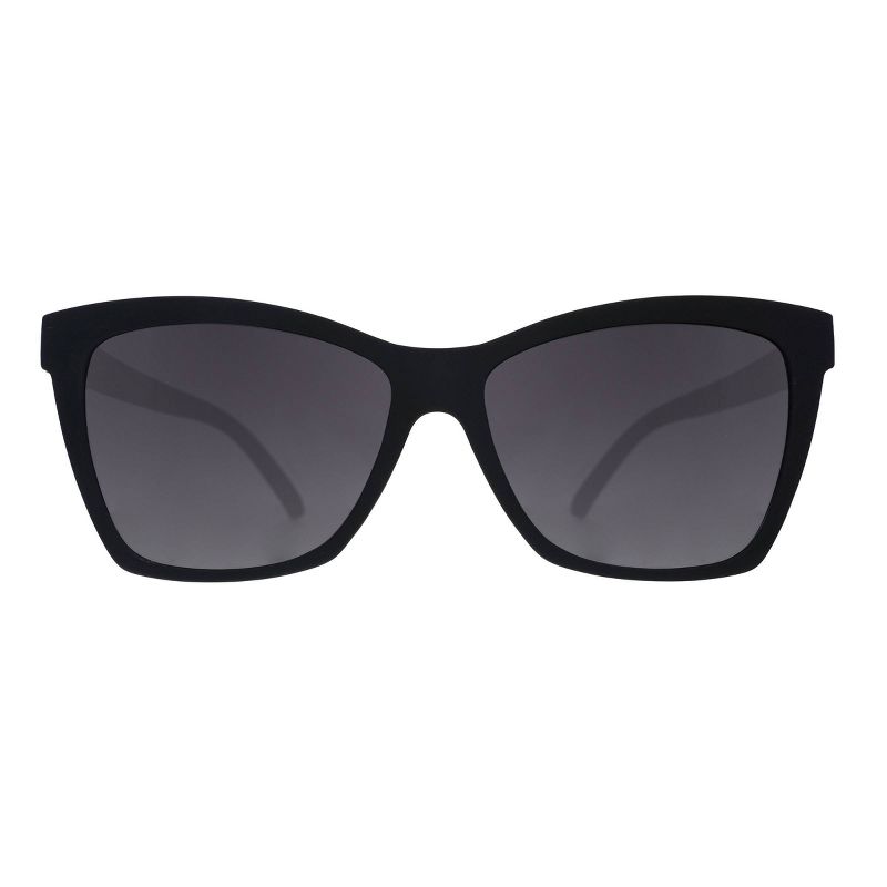 goodr Adult Pop G New Wave Renegade Plastic Rectangle Sunglasses - Black