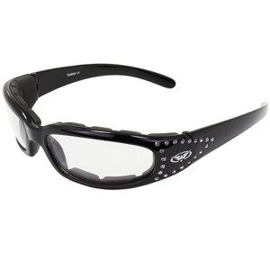 2 Pairs of Global Vision Eyewear Marilyn 3 Safety Motorcycle Glasses with Clear Lenses - 1 of 4