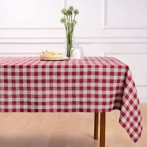 Solino Home Linen Tablecloth | Morgan Check - 1 of 4