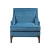 Sapphtopaz 1pc Accent Chair Upholstered Lounge Chair with Wood Legs, Living Room Chair Comfy Chair Arm Chair - 3 of 4