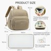 Itopfox Lightweight Stylish Diaper Backpack for Boys Girls & Baby Travel Essentials with Changing Pad & Insulated Pocket - 3 of 4