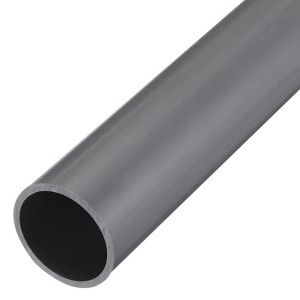 Unique Bargains High Impact Water Plumb Cable Sleeve PVC Rigid Round Pipes 20" Length - 1 of 4
