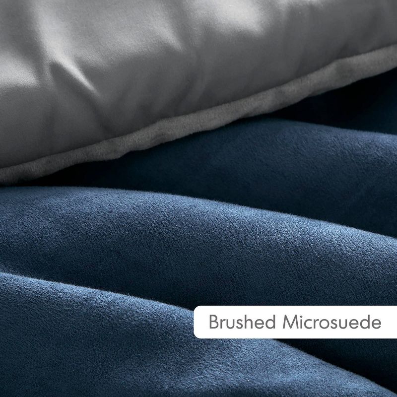 Boulder Striped Microsuede Comforter Mini Set - 510 Design, 3 of 14