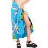LA LEELA Women's Summer Beach Wrap Bikini Wraps Swimwear Cover up Skirt Bathing suit Swimsuit Sarong Coverups for Women One Size Multicolored, Floral - 2 of 4