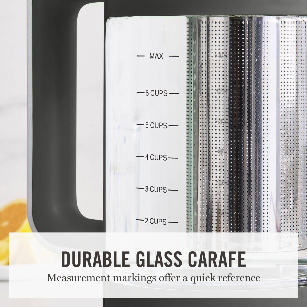 Martha Stewart 1.7L Glass Carafe Electric Kettle with Removable Tea Infuser - thumbnail 4