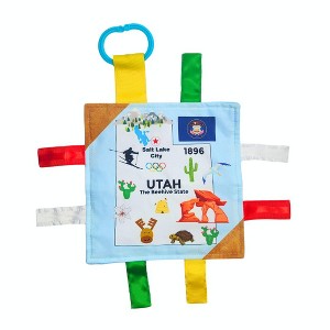 Baby Jack The Learning Lovey Utah State Baby Tag Crinkle Square Toy That Teaches Facts 8" x 8" - 1 of 4