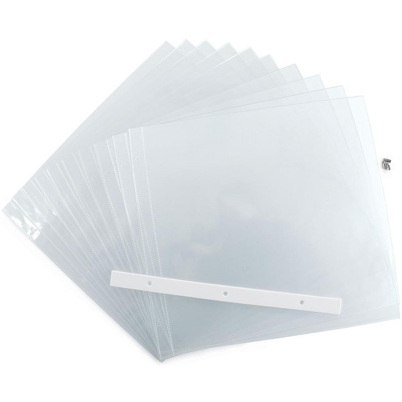 Colorbok Top-Loading Page Protectors 12"X12" 10/Pkg-W/3 Post Extenders & Spacer, 2 of 3