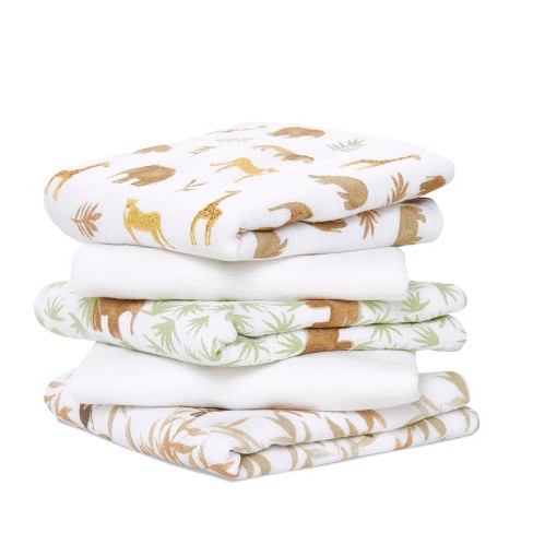 5pk Pure Cotton Muslin Squares