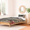 Deny Designs Twin/ Twin Extra Long Sarah Eisenlohr Spring Skiing Duvet Cover and Pillow Sham Black - 2 of 4