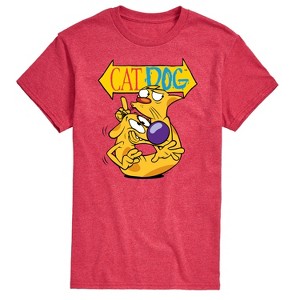 Men's - Nickelodeon - Cat Dog Sign Short Sleeve Graphic T-Shirt - 1 of 4