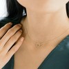 Mini Circle Orbit Necklace in Gold, Rose Gold, Silver - Honeycat - 3 of 4