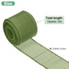 Unique Bargains Burlap Wired Edge Durable Thick Fabric Ribbons for DIY Crafts 1 Pc - 3 of 4