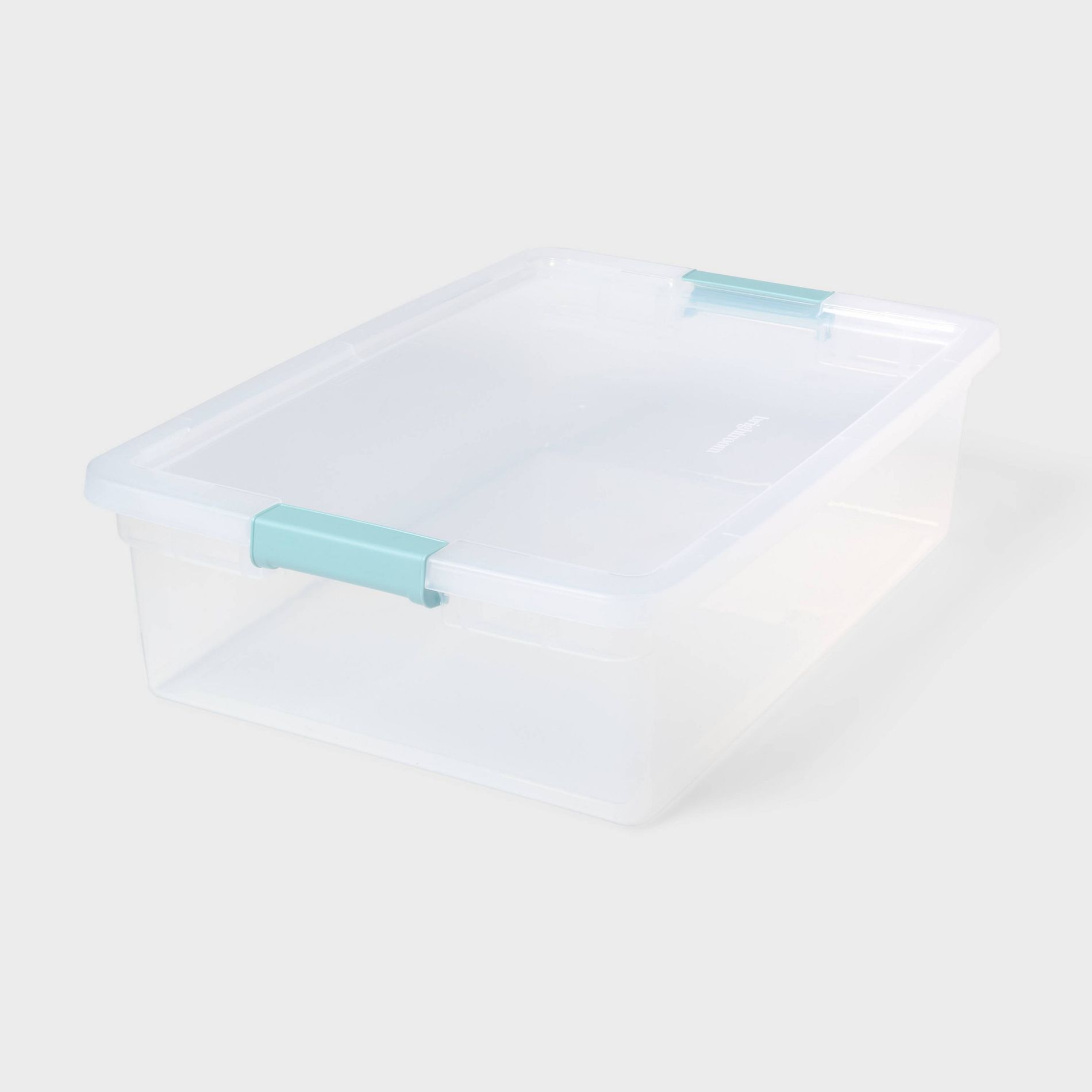 32qt Clear Storage Bin with Latches - Brightroom™