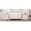 Okak Elegant High Gloss 6-Drawer Bedroom Dressers with Metal Handle, Mirrored Storage Cabinet,Chest of Drawers for Living Room,Entryway - 4 of 4