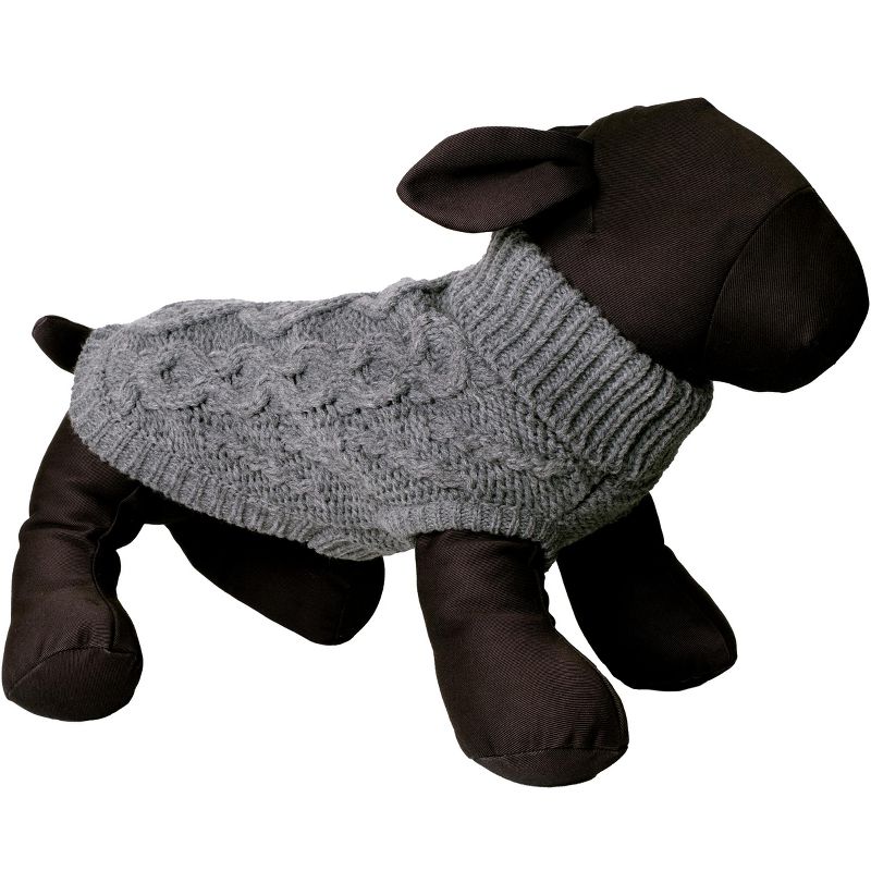 The Worthy Dog Chunky Knit Turtleneck Pullover Sweater, 2 of 4