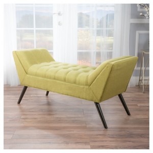 Demi Tufted Bench - Christopher Knight Home - 1 of 4