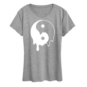 Women's - Instant Message - Melty Yin Yang Short Sleeve Graphic T-Shirt - 1 of 4