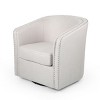 CENGHU Modern Upholstered Swivel Chair,Rolled Arm Modern Accent Chair - 2 of 4