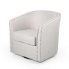 CENGHU Modern Upholstered Swivel Chair,Rolled Arm Modern Accent Chair - image 2 of 4