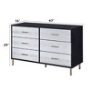 Bella Depot 4-Drawer Dresser with Black/Silver & Gold Finish - 4 of 4