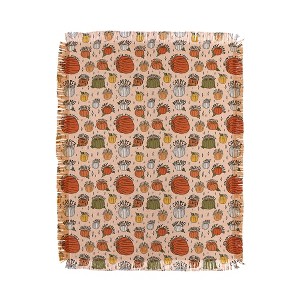 Doodle By Meg Types of Pumpkins Print 56"x46" Woven Throw Blanket - Deny Designs - 1 of 4
