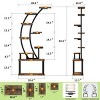 INFURNIC Planter Stands and Holders 9 Tier Metal Plant Shelf 2PCS with Large Display Rack and Storage for Home Patio, Brown, 52"*10.2"*68.5" - 3 of 4