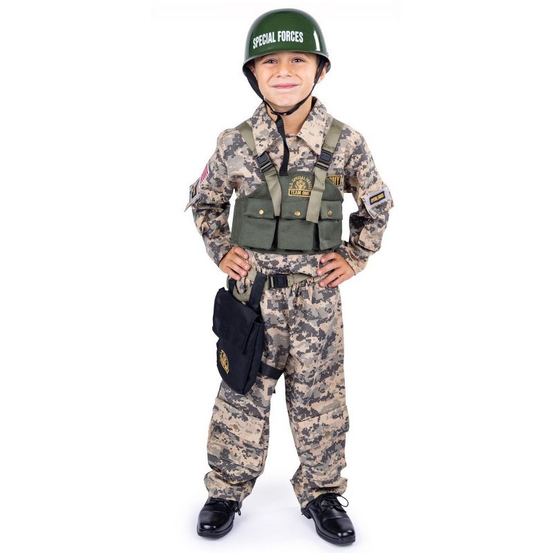 Dress Up America Army Costume for Toddlers – Soldier Costume For Boys and Girls, 1 of 4